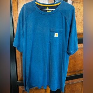 Carhartt Men's Classic Blue Tee with Pocket